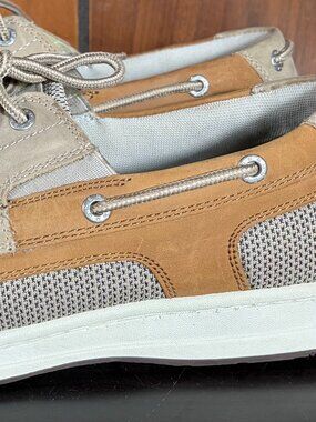 Dockers Men’s Beacon Genuine Leather Casual Classic Boat Shoe 10M Tan - EUC